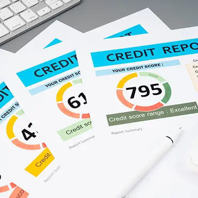 Image of several credit scores