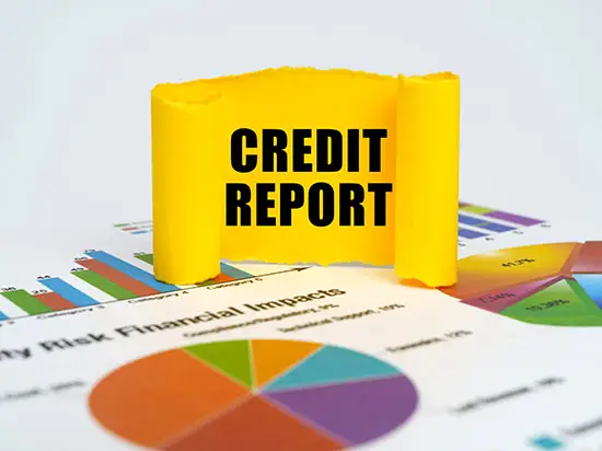 Image of credit report sign