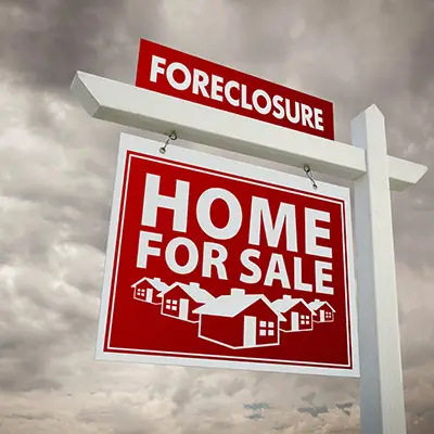 Image of a foreclosure sign