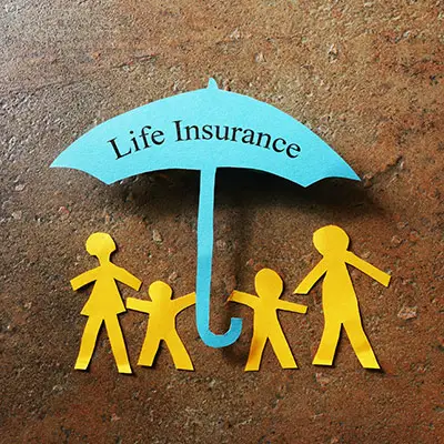 Image of cut-out of a life insurance umbrella