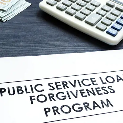 Image of document with STUDENT LOAN FORGIVENESS