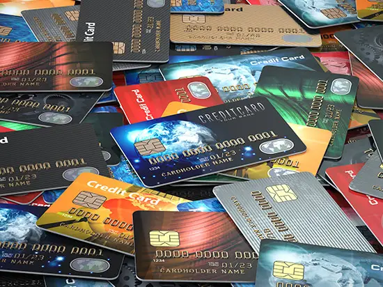 Image of a pile of credit cards